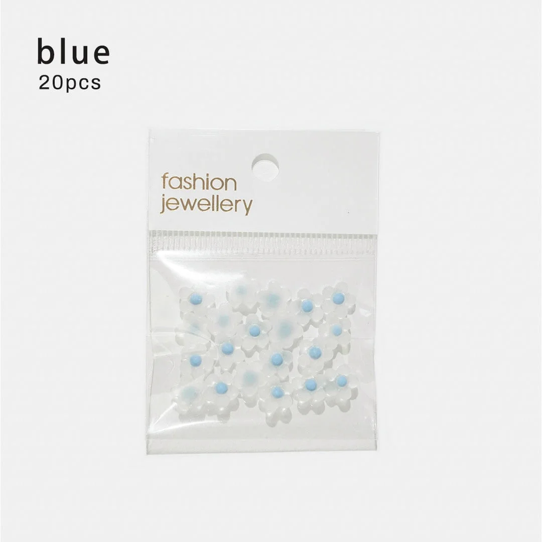 Beautizon Colorful Flowers Cute Love Nail Jewelry High Quality Nail Jewelry Manicure Accessories DIY Nail Art Decorations