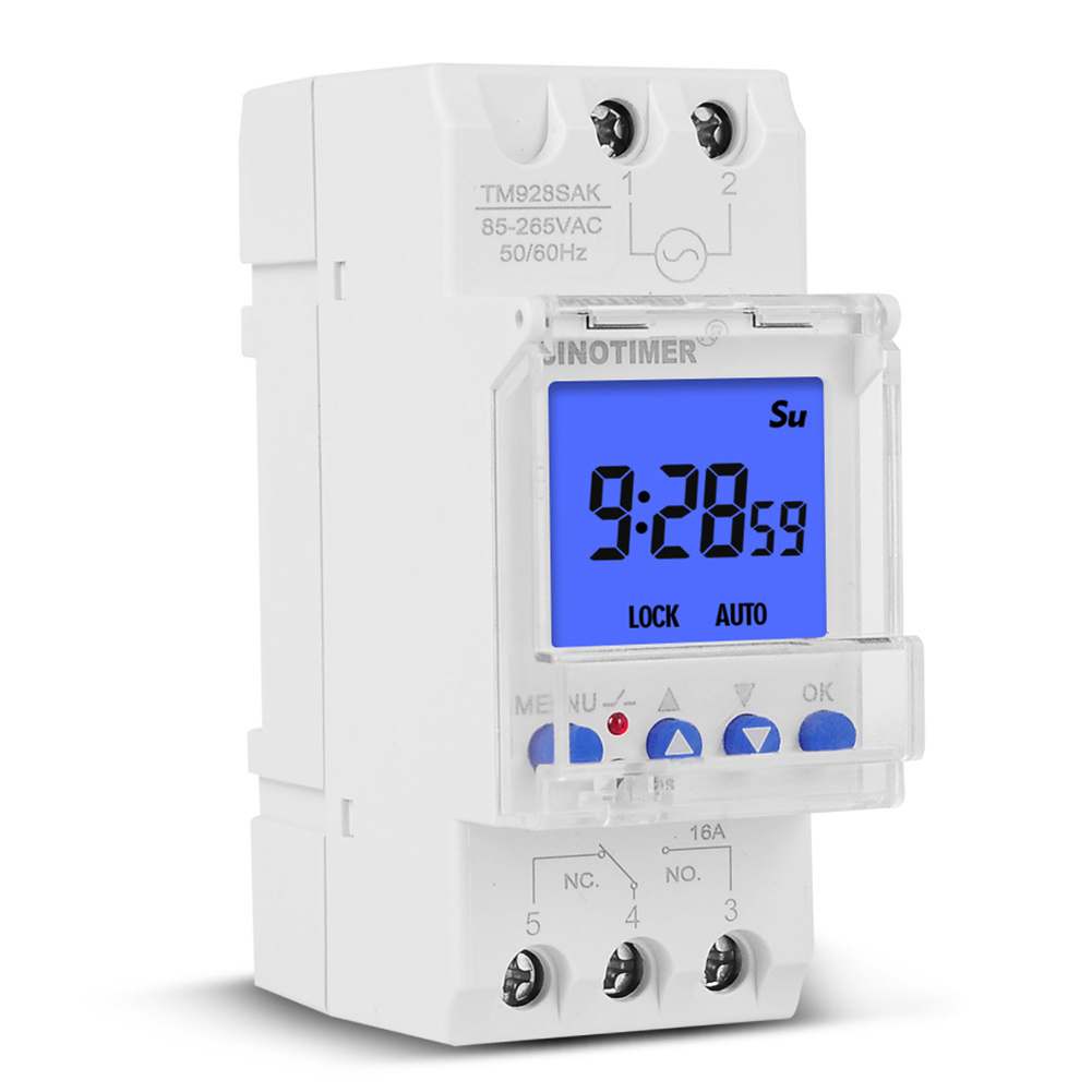 

Weekly Programmable Digital Timer Switch LCD Time Relay DIN Rail Mount, 30a, 501 Original