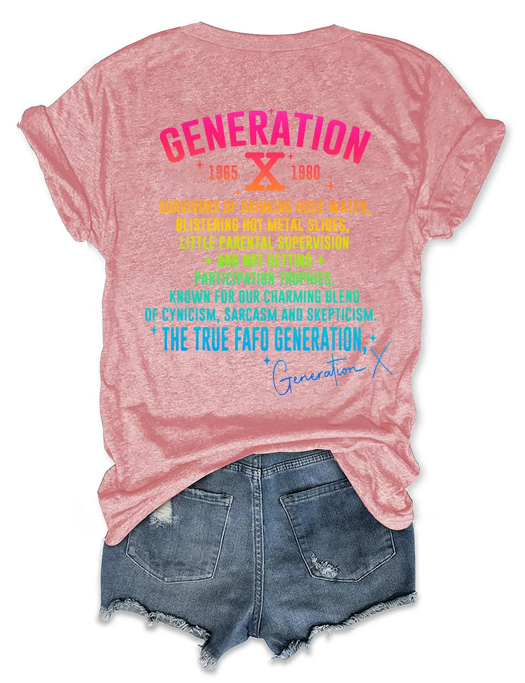 Generation X Raised on Hose Water & Neglect T-shirt