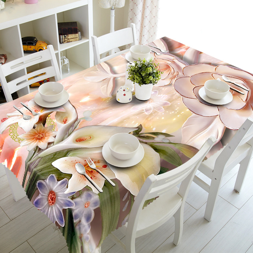 

Lily - 3D Tablecloth, 140*210cm, 501 Original