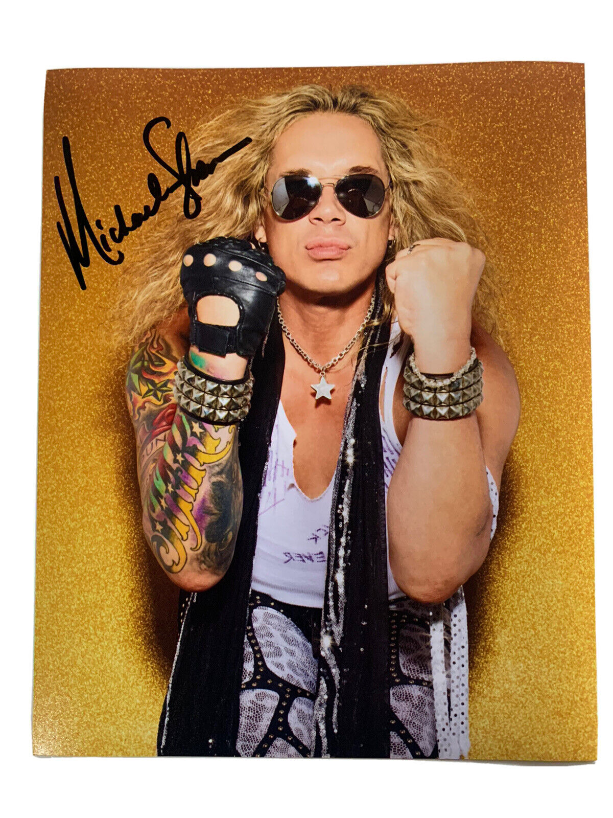 Steel Panther Michael Starr Autographed Signed Auto. 8x10 Photo Poster painting PSA Guaranteed 2