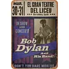 Bob Dylan - Panneaux en &eacute;tain m&eacute;tallique(20*30cm/30*40cm) - Musique