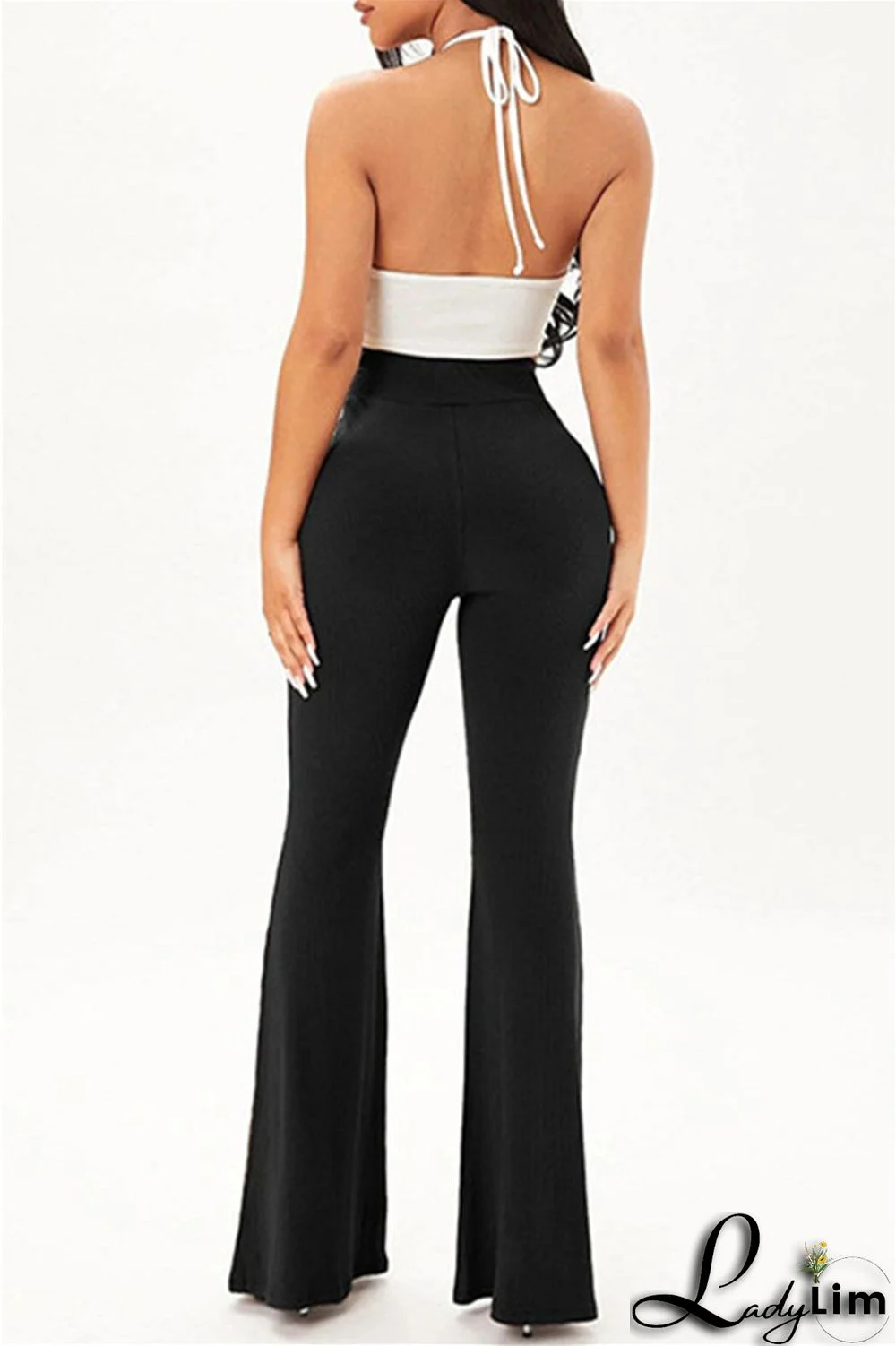 Coffee Fashion Casual Solid Basic Regular High Waist Speaker Trousers