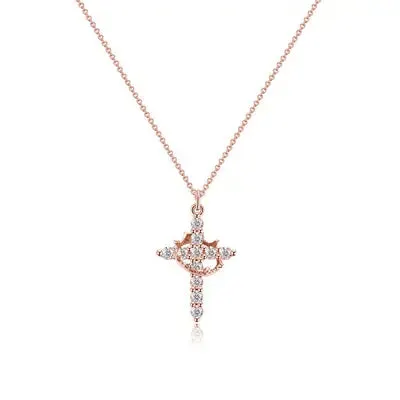 Crown Cross Necklace