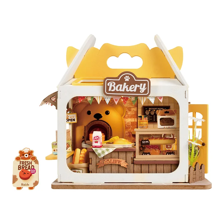 Rolife Food Box Shop DIY Miniature House Kit Robotime United Kingdom