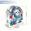 Diamond Painting Acrylic Snowman Paper Towel Storage Rack Decor