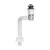 3In1 Bathroom Sink Drain Kit Flexible P-Trap Drain Pipe Replacement with Pop Up Stopper Expandable Flexible Downspout Pipe Anti Odor Filter Water Pipes