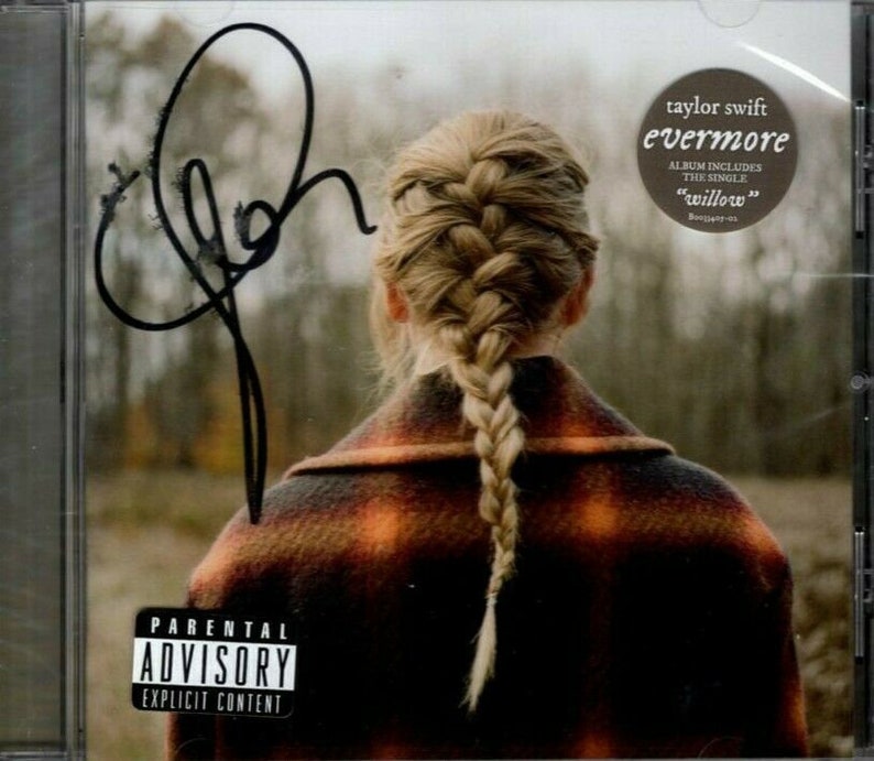 Taylor swift signed autographed evermore cd insert booklet