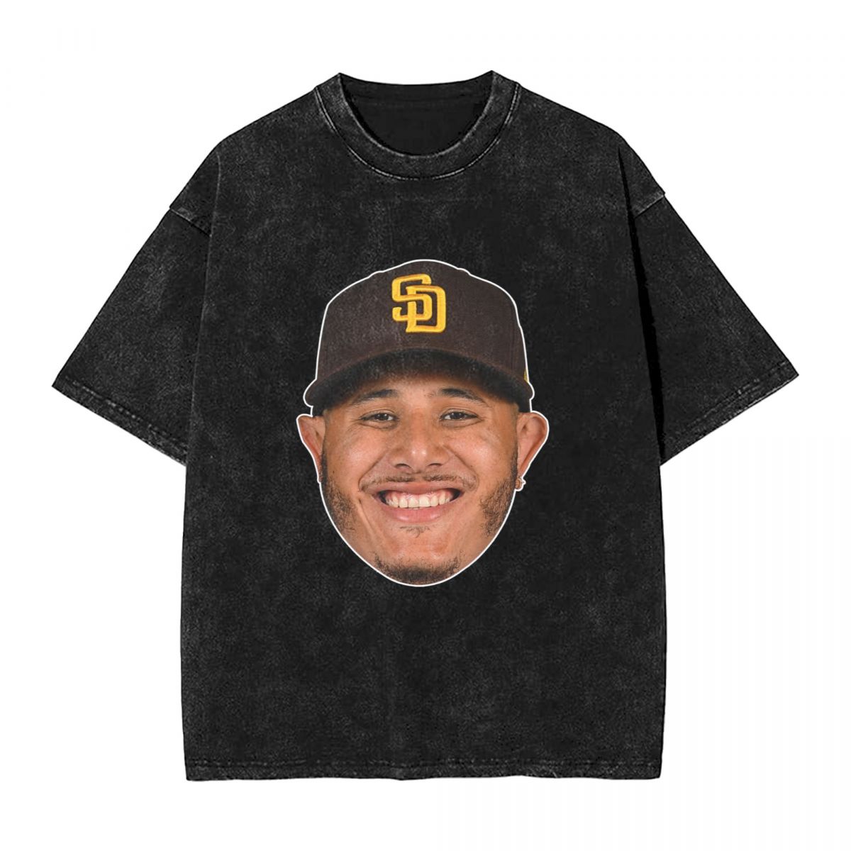 San Diego Padres Manny Machado Printed Vintage Men's Oversized T-Shirt