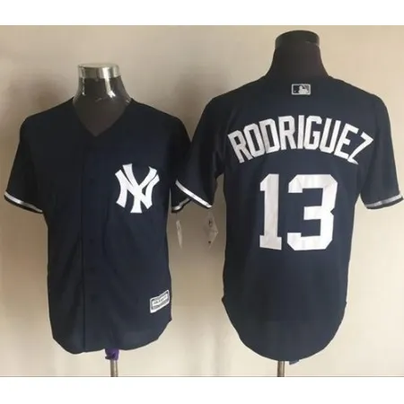 Yankees #13 Alex Rodriguez Navy Blue New Cool Base Stitched MLB Jersey