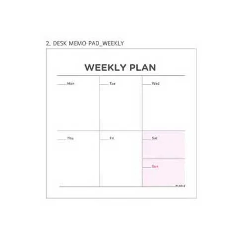 1 PC Cute Kawaii Weekly Monthly Work Planner Book Diary Agenda Filofax For Kids School Supplies