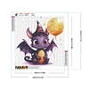 (40*40cm)Halloween Pterosaur - Full Round Drill Diamond Painting