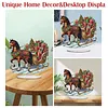 DIY Carriage Filled With Christmas Gifts Diamond Painting Ornaments (Double-Sided)