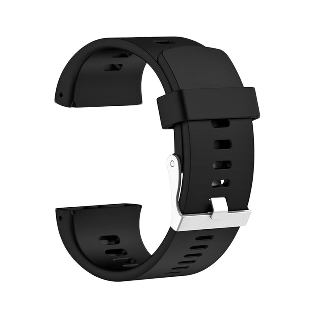 

Sports Silicone Replacement Wristwatch Band for Polar V800 Smart Bracelet, Black, 501 Original