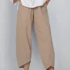 neuvi&egrave;me pantalon d&eacute;contract&eacute; en coton et lin