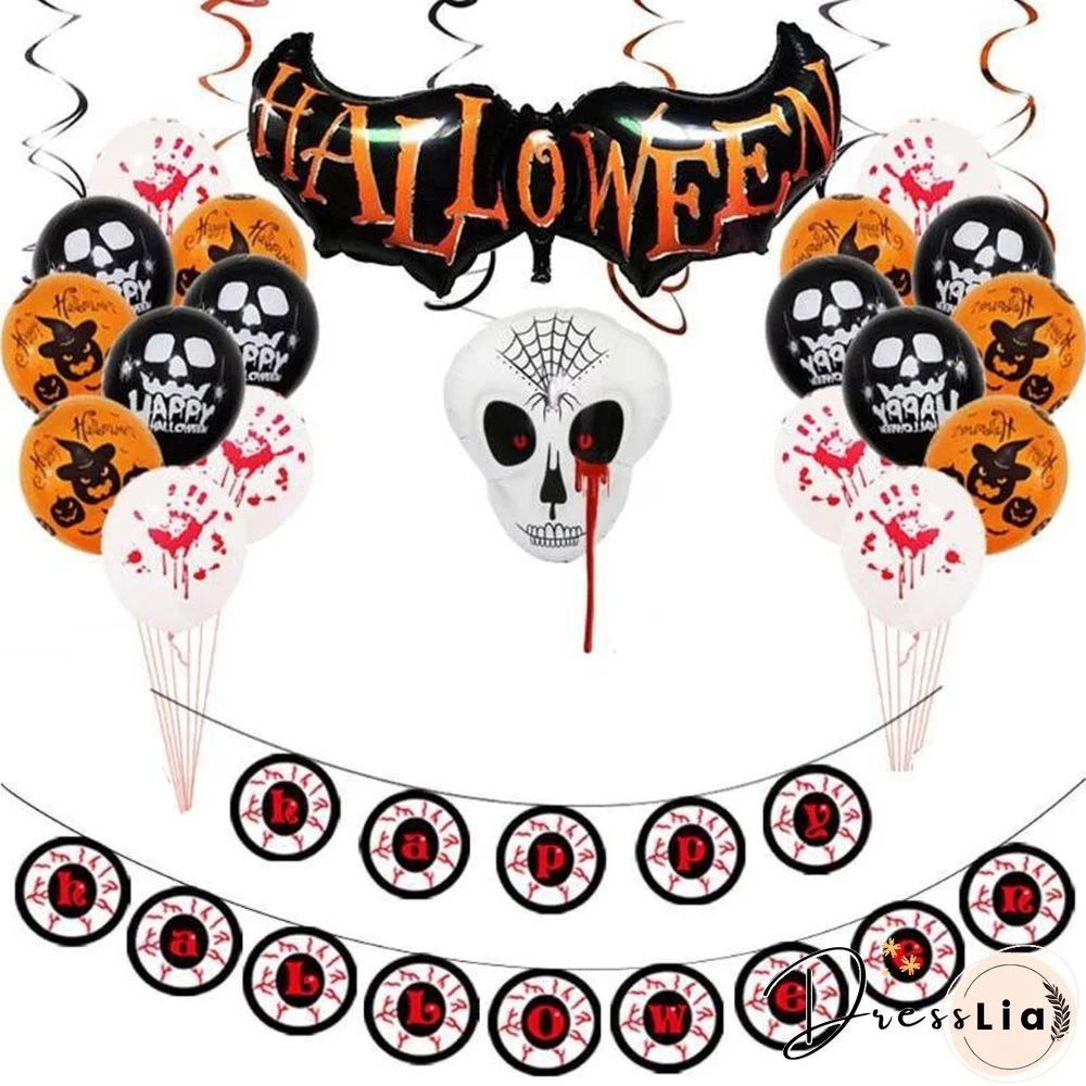 Halloween Balloon Set Indoor Outdoor Graden Party Decoration