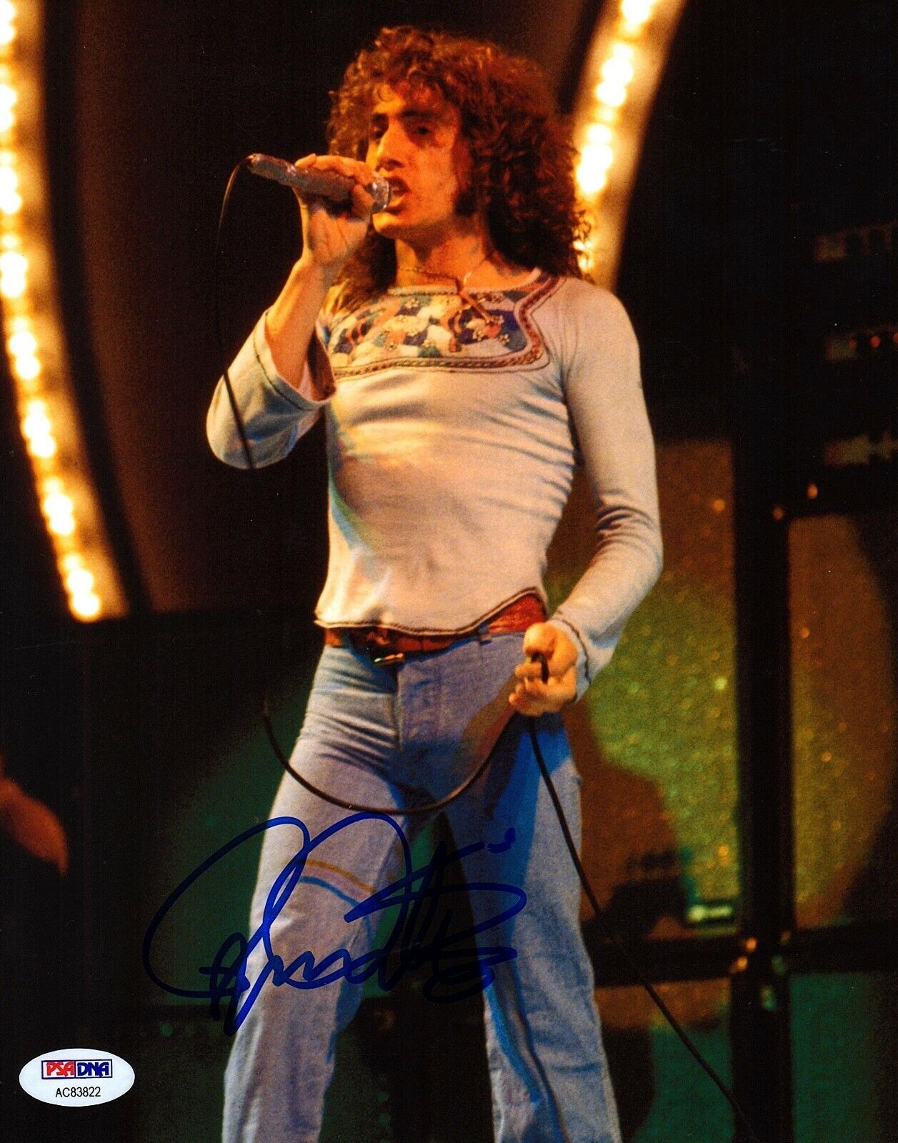 ROGER DALTREY Signed Autographed 8x10 Photo Poster painting THE WHO