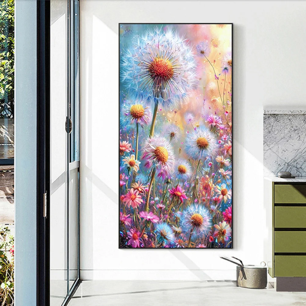 Diamond Painting - Full Round Drill - Dandelion Bushes(Canvas|40*70cm)