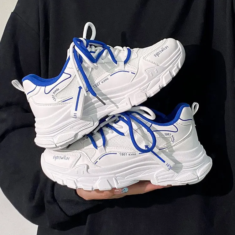 Churchf Churchf Shoes Female 2024 Autumn / Winter New Color Lace Platform Platform Small White Shoes Ins Tide Casual Sports Shoes Women