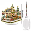 Christmas Train Diamond Dot Painting Ornament DIY Double Sided Acrylic