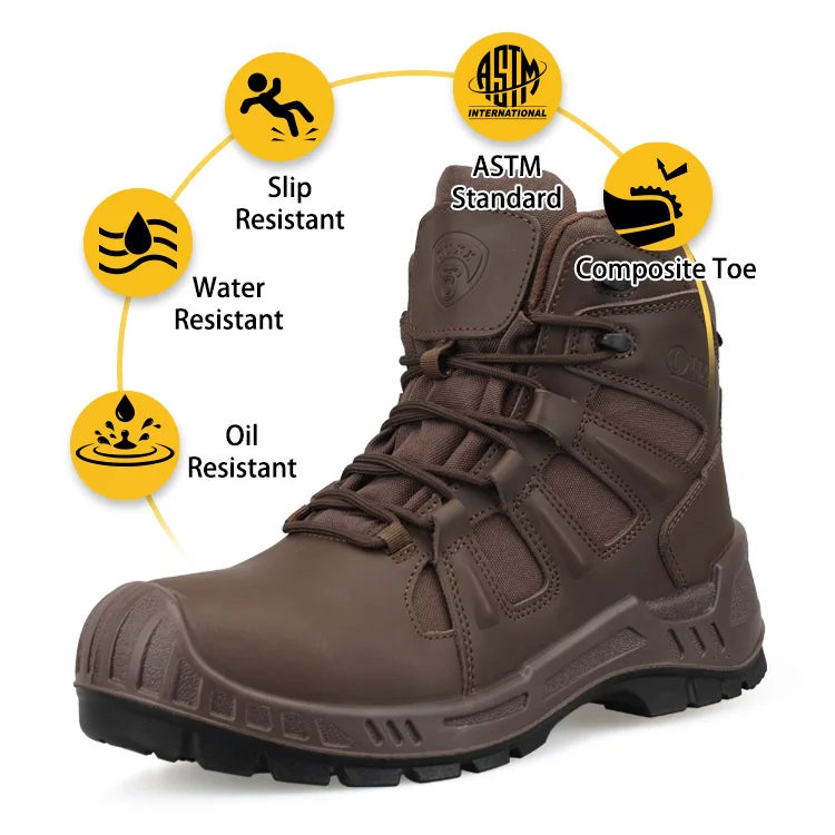 Oil resistant slip resistant work boots best sale