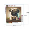 Diamond Painting-5D Full Round Drill Dog