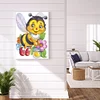 5D bricolage dessin animé abeille plein rond perceuse diamant peinture kit mosaïque art artisanat