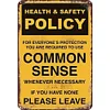 Warning"HEALTH & SAFETY POLICY" - Vintage Metal Signs(12*16Inch) - Warning