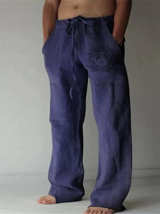 Cozymoo Men's Fashion Streetwear Straight Trousers