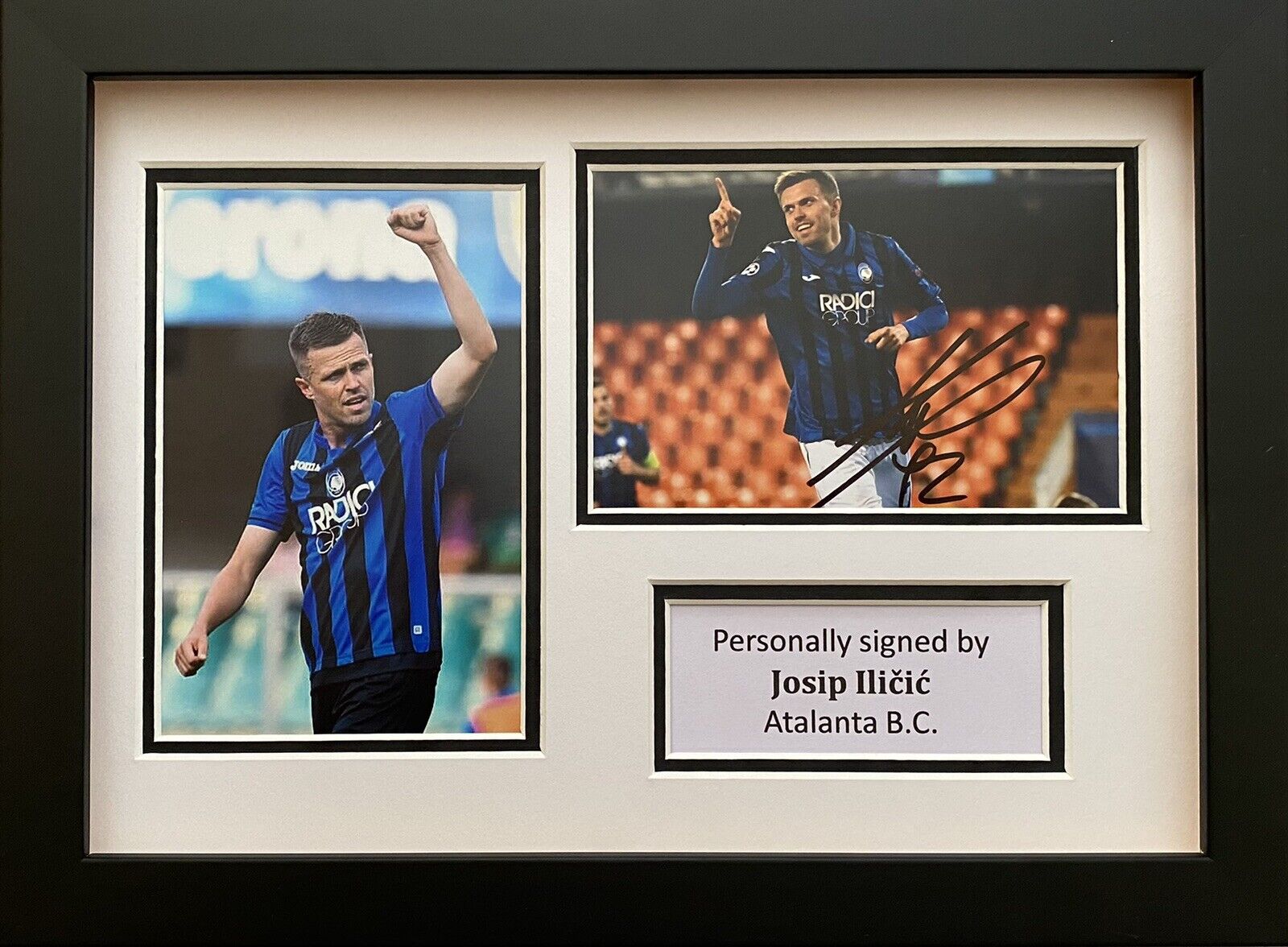 Josip IIicic Hand Signed Atalanta B.C. Photo Poster painting In A4 Frame Display 3