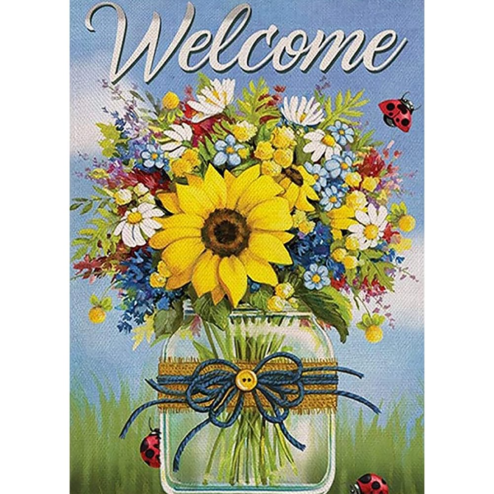 Sunflower Resin - Full Round - Diamond Painting