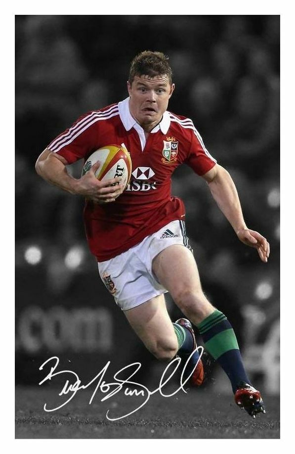 BRIAN O'DRISCOLL - BRITISH LIONS RUGBY AUTOGRAPH SIGNED Photo Poster painting POSTER