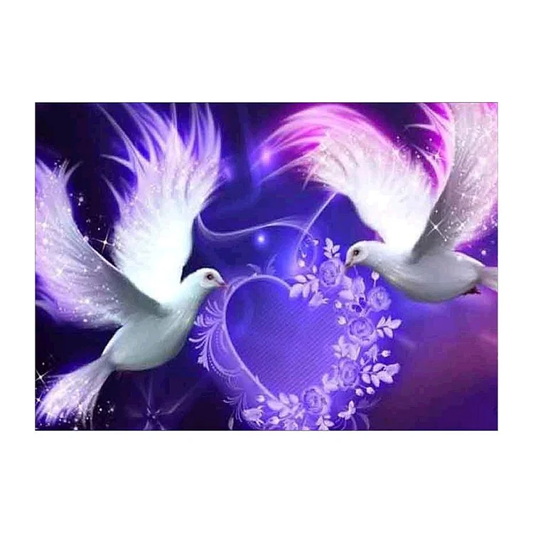Flying Bird Round Full Drill Diamond Painting 40X30CM(Canvas) gbfke
