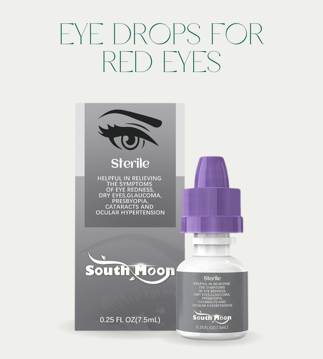 Eye Drops for Red Eyes – Fast-Acting Redness Relief & Eye Brightening – 8 Hour Effect – 1 PC