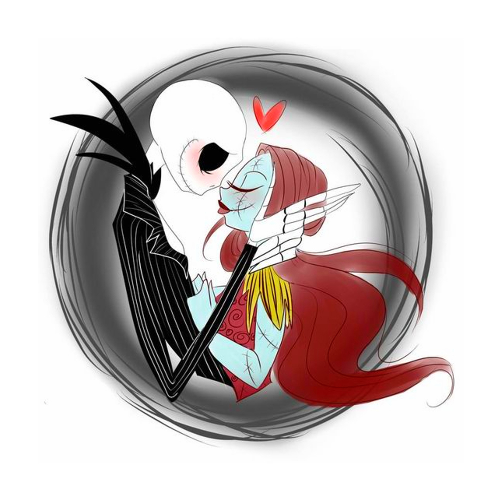 

30*30CM - Round Drill Diamond Painting - Cartoon Skull, 501 Original