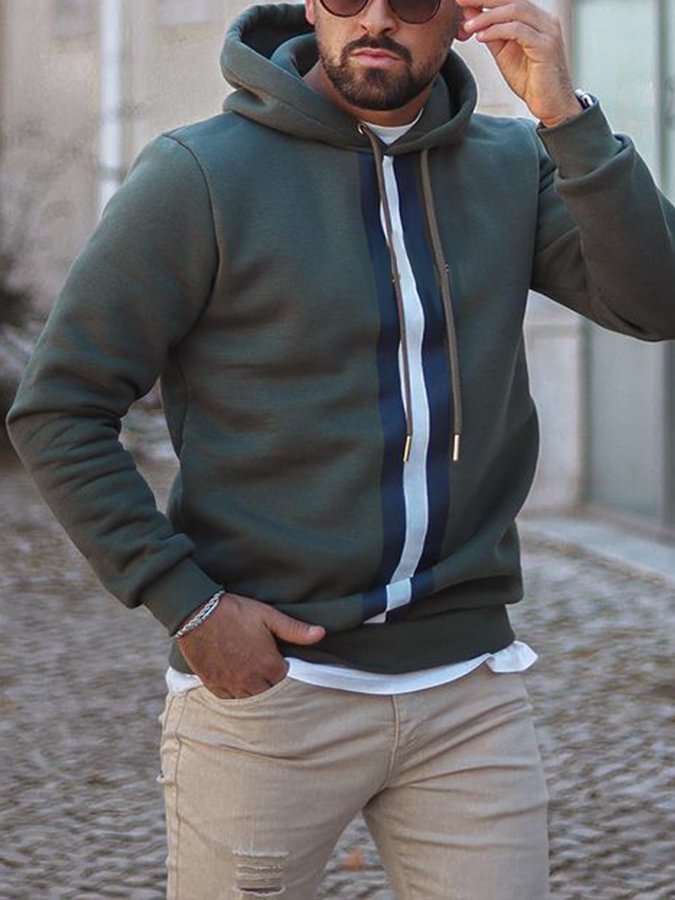 Men's Long Sleeve  Casual Hoodie