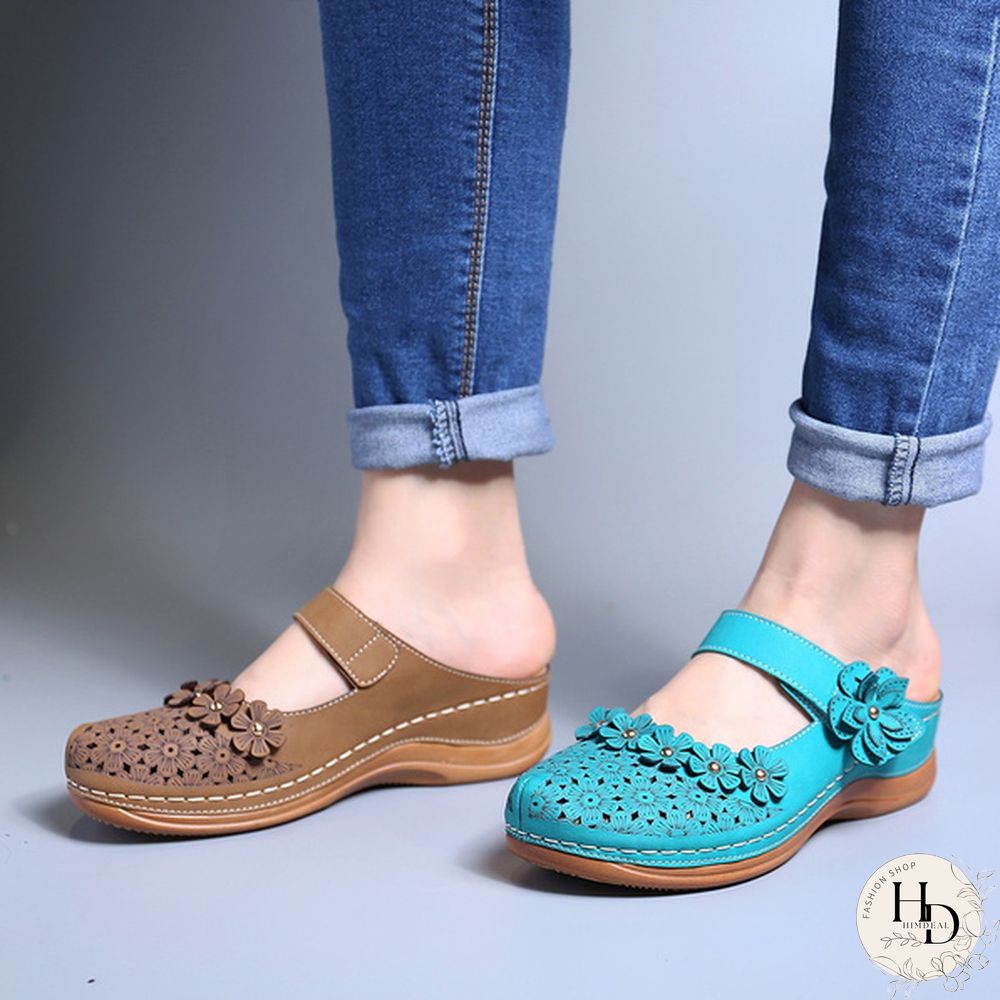 Fashion Women Vintage Style Sandals Flats Shoes Summer Casual Shoes Vintage Shoes for Women Leather Shoes Plus Size