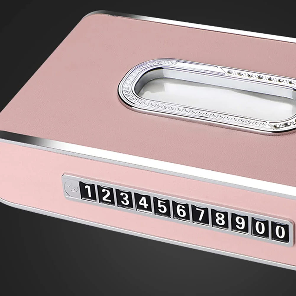 Car Clock Tissue Box with Holder