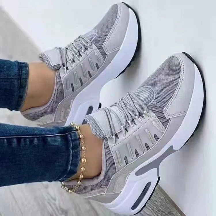 Tanguoant Tanguoant Size Women's Sports Single Shoes Women's 2023 Summer New Flying Woven Slope Heel Round Head Casual Single Shoes