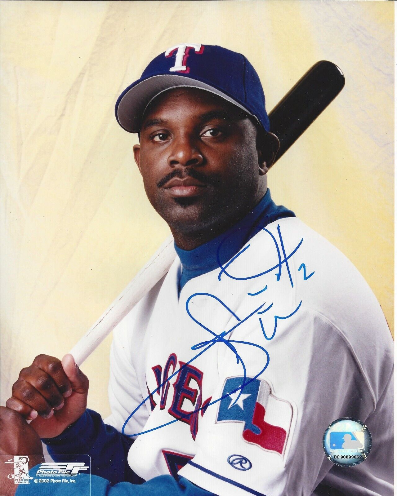 Carl Everett Autographed 8x10 Texas Rangers#S709