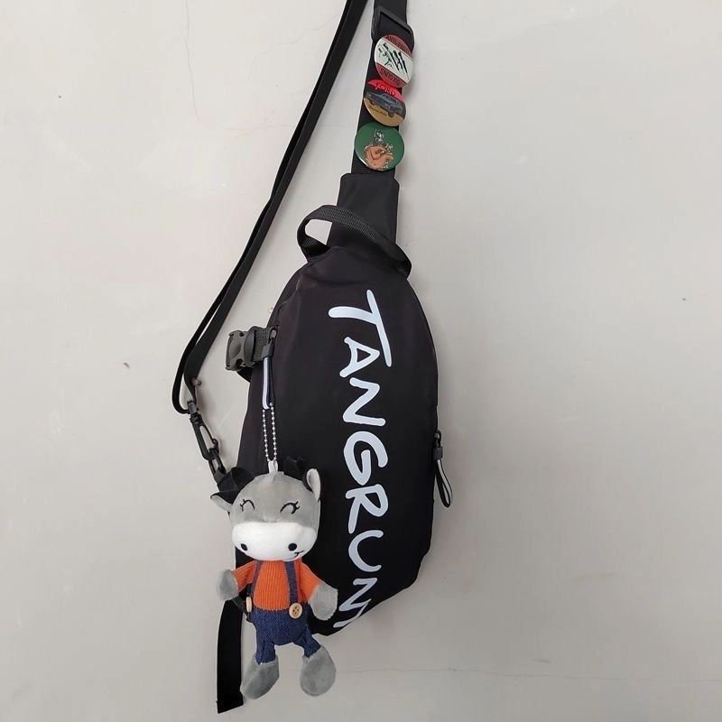 Unisex Streetwear Letter Nylon Waist Bags