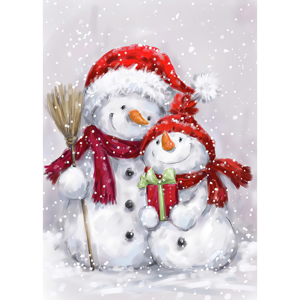 

Snowman - Round Drill Diamond Painting - 30*40CM, 501 Original