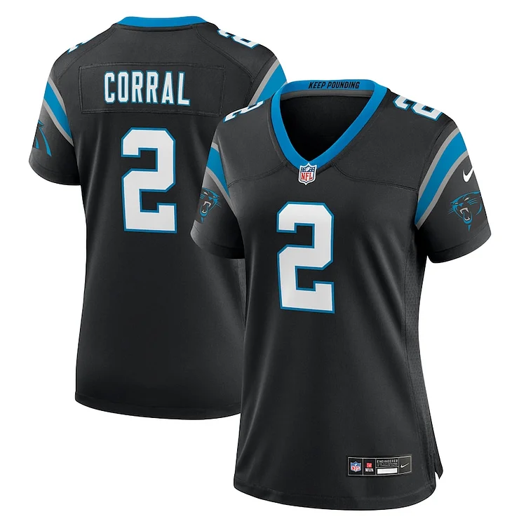 Matt Corral Carolina Panthers Nike Women's Team Game Jersey - Black