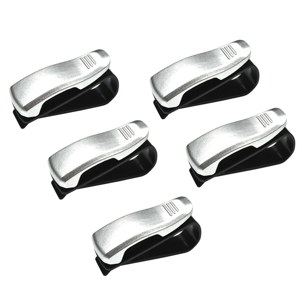 

5pcs Car Auto Sun Visor Glasses Card Ticket Receipt Holder Clips (Silver), 501 Original
