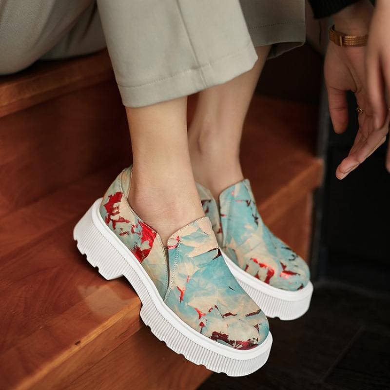 Women's Fashion Daily Print Slip On Loafers