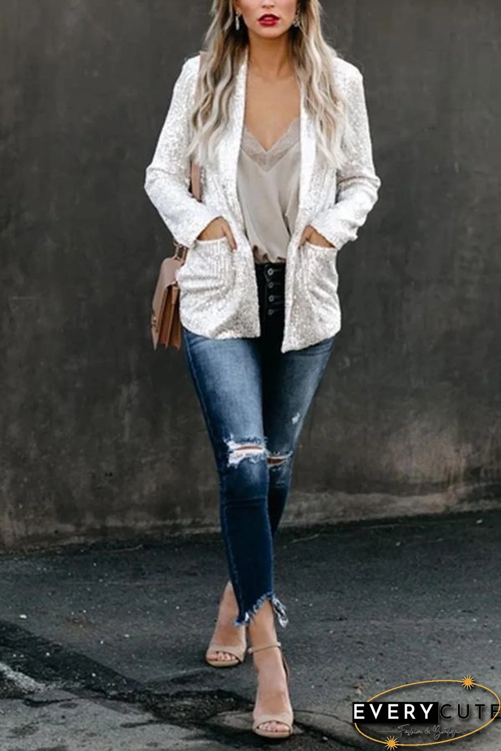 Break The Bank Sequin Blazer