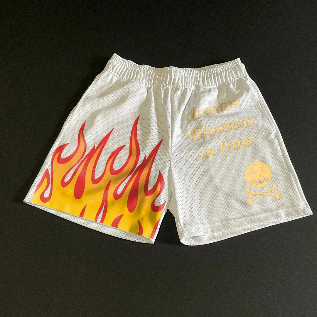 Fashion trend hip-hop print sports shorts