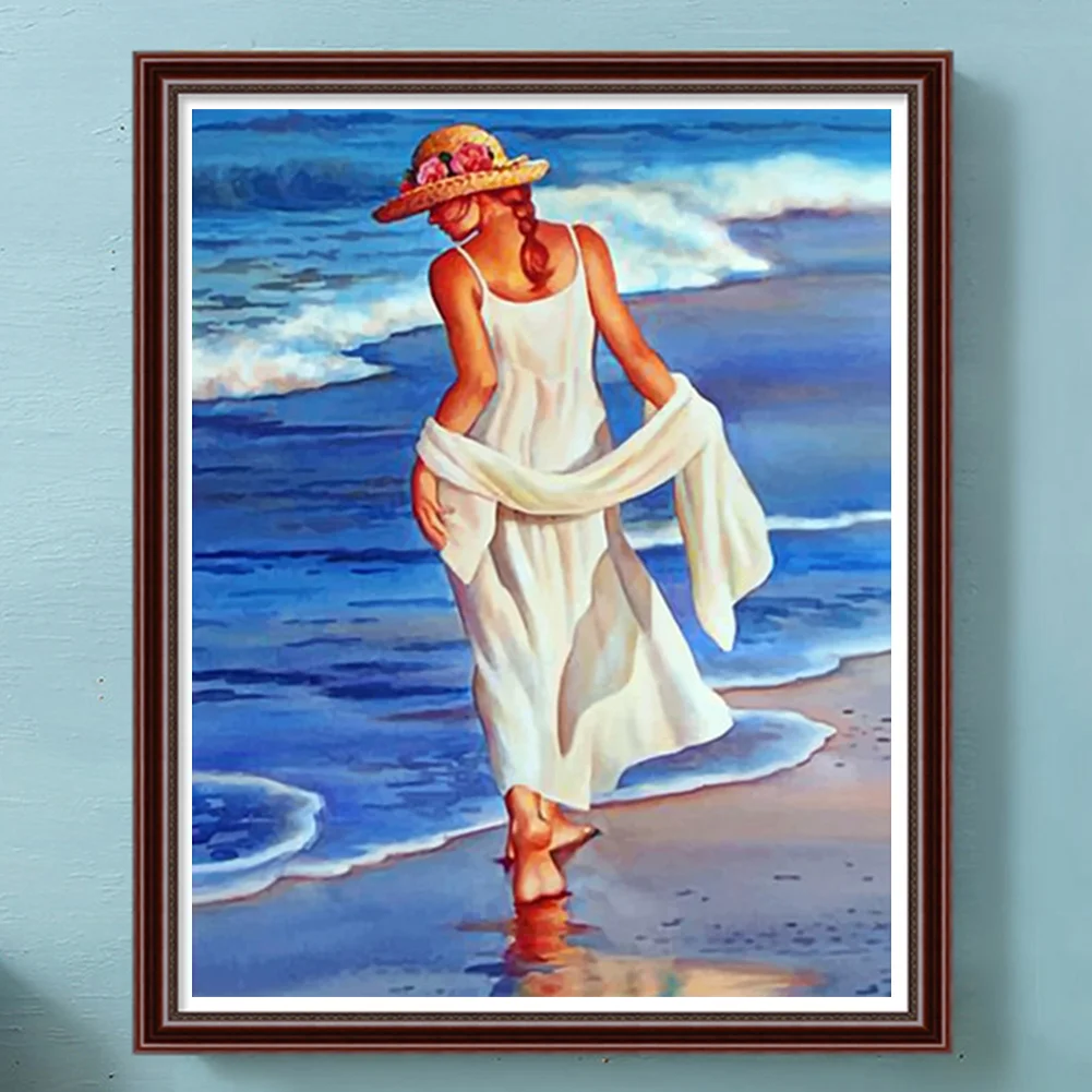 DIY Paint By Number 40*50cm - Beach Woman