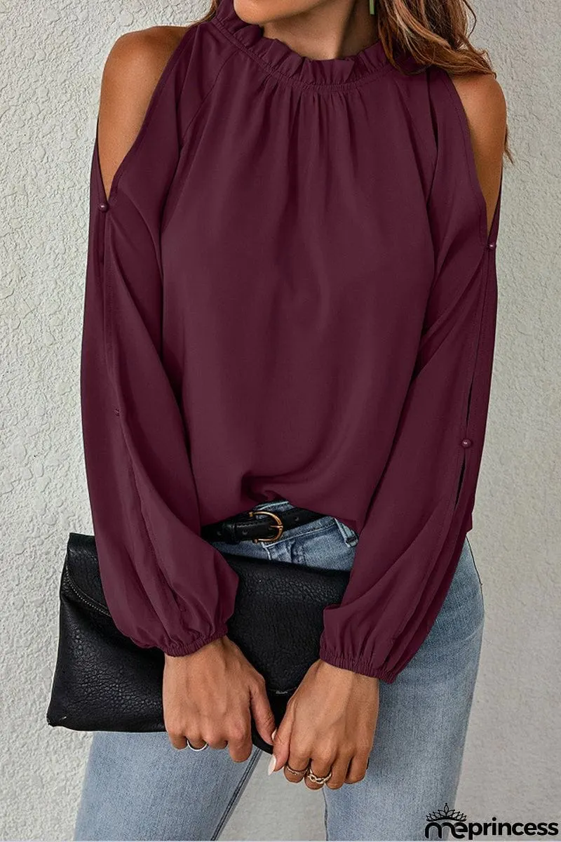 Elegant Solid Half A Turtleneck Tops