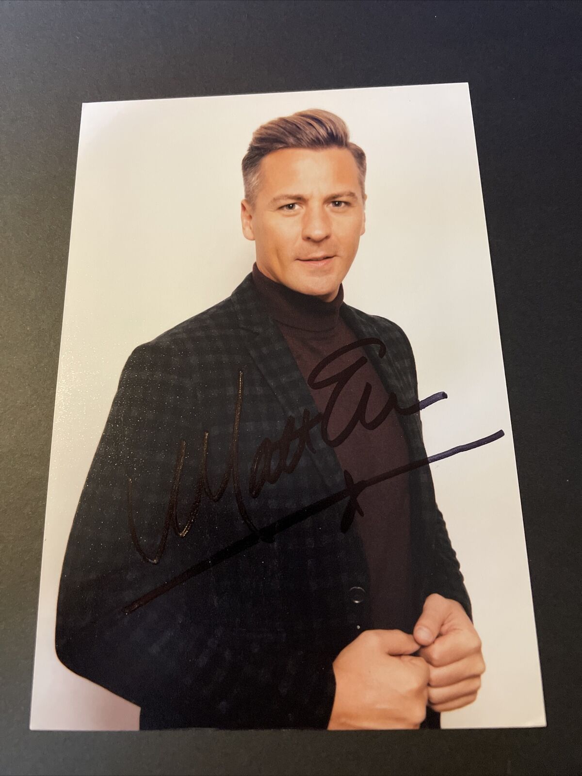 DANCING ON ICE: MATT EVERS HAND SIGNED 6x4 Photo Poster painting AUTOGRAPH PRO DANCER TV ITV